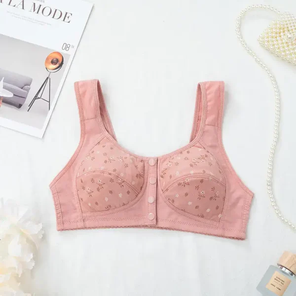 Front Button Soft Cotton Maternity Bra For New Born Baby